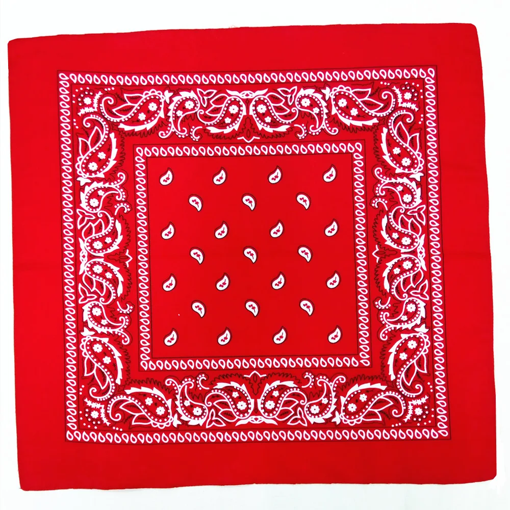 Fashion Women Hair Accessories Linen Bandana Scarf Square Female Bandanas Headwear Rock Cool Girls Multi Paisley Headbands