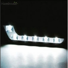 MA 14 Лидер продаж Быстрая светодиодный светильник ing новая одежда для маленькой девочки 2X6 светодиодный Белый фар дальнего света Противотуманные фары 12v универсальный дневные ходовые огни светильник