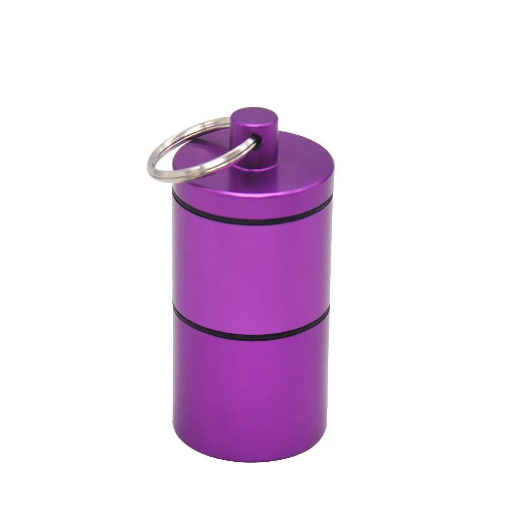 HORNET Stash Jar-герметичный, устойчивый к запаху алюминиевый контейнер для специй с 2 слоями, чехол для табака "вы можете собрать его самостоятельно" - Цвет: Фиолетовый