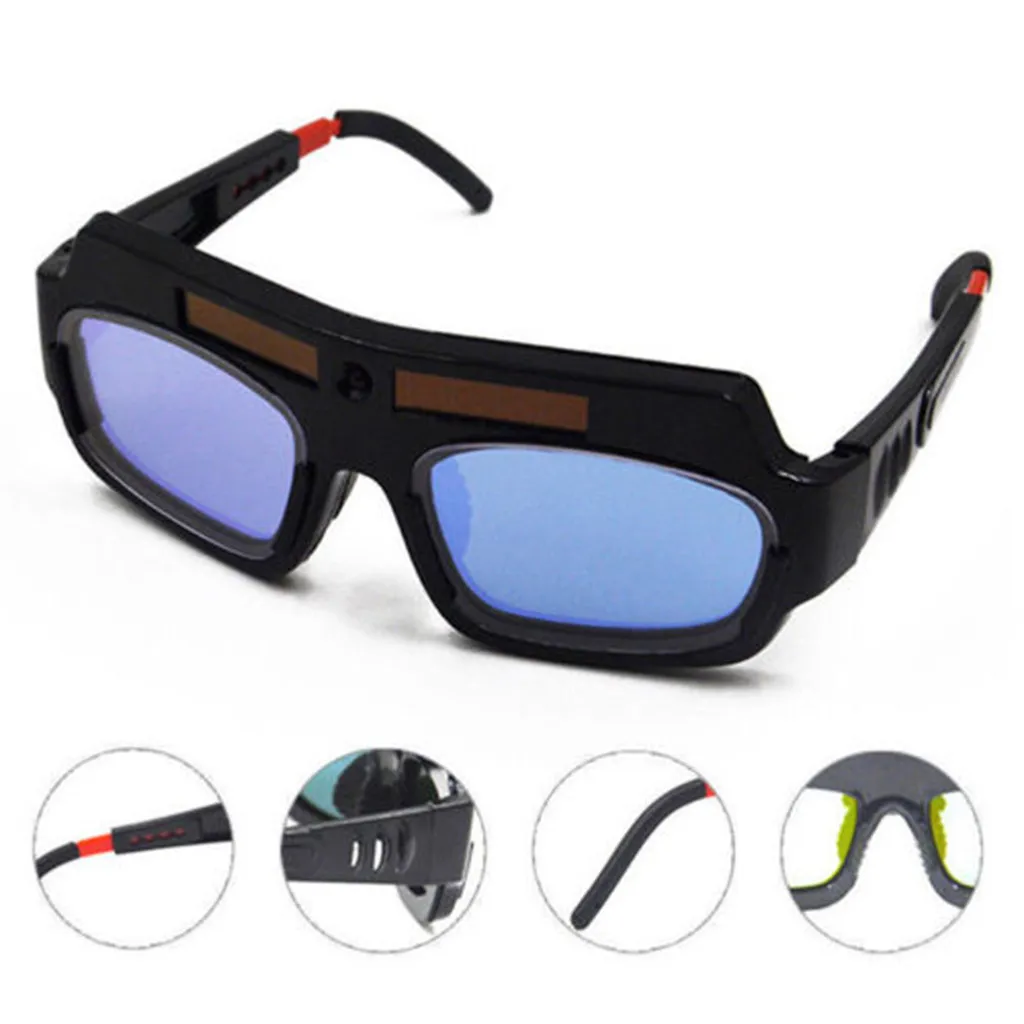 

Solar Powered Auto Darkening Welding Mask Helmet Eyes Goggle Welder Glasses Kit Welding UV protection automatic photoelectric