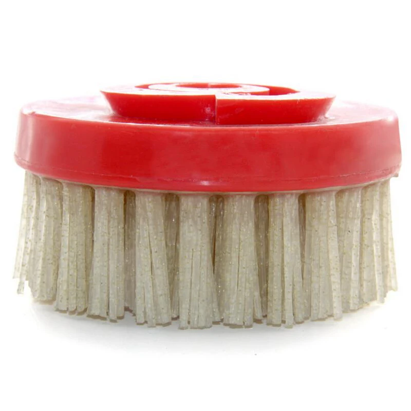 RIJILEI 10PCS/Set 4inch Snail lock Diamond abrasive Brushes for Marble antique surface Round diamond Antique abrasive brush YG15
