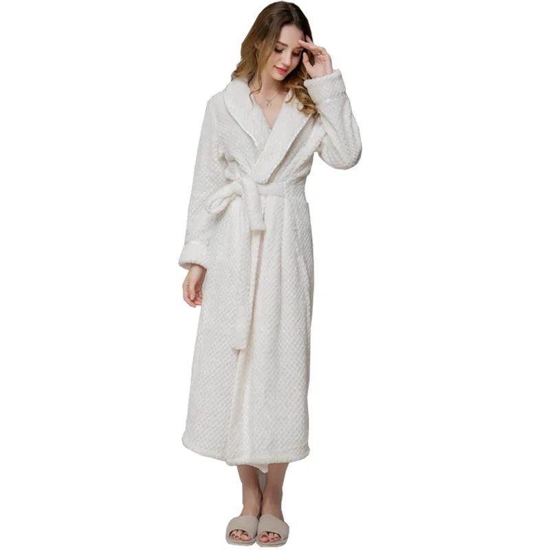 Длинный халат для влюбленных, банный халат с длинным рукавом, флисовый халат для мужчин, махровый банный халат, фланелевые халаты