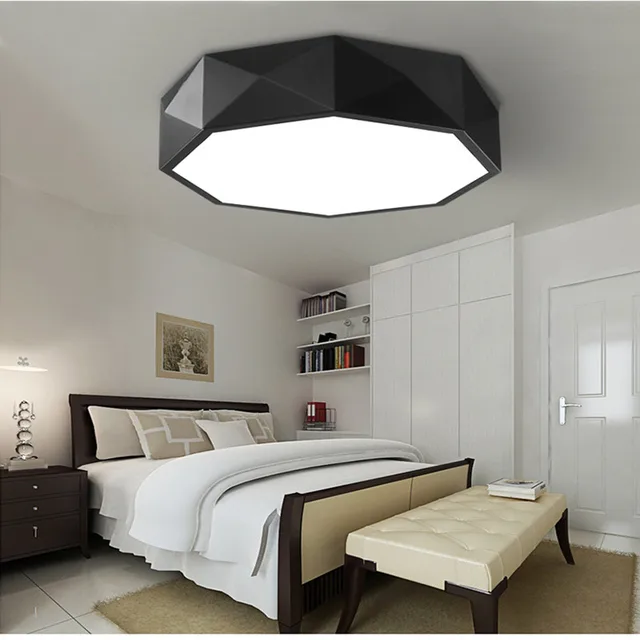 Nordic Kreative Kreis Geometrie Kunst Led Decken Schlafzimmer