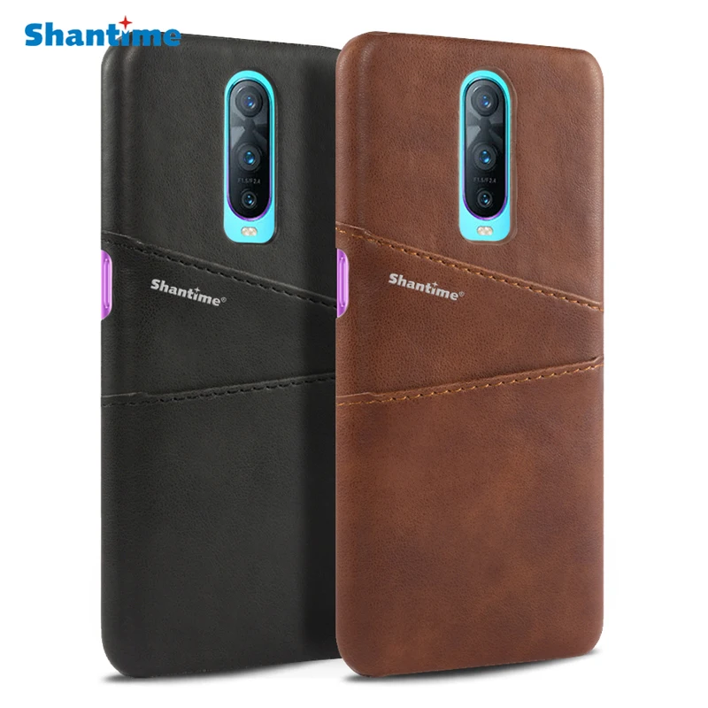 

Luxury Vintage Pu Leather Wallet Case For OPPO R17 Pro Phone Bag Case For OPPO R17 Business Card Slots Case