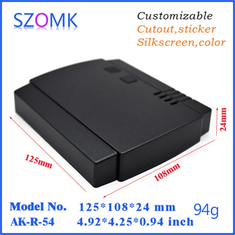 

electric distribution box device box shell enclosure (1 pcs) 125*108*24mm door alarm access plastic instrument electronics box