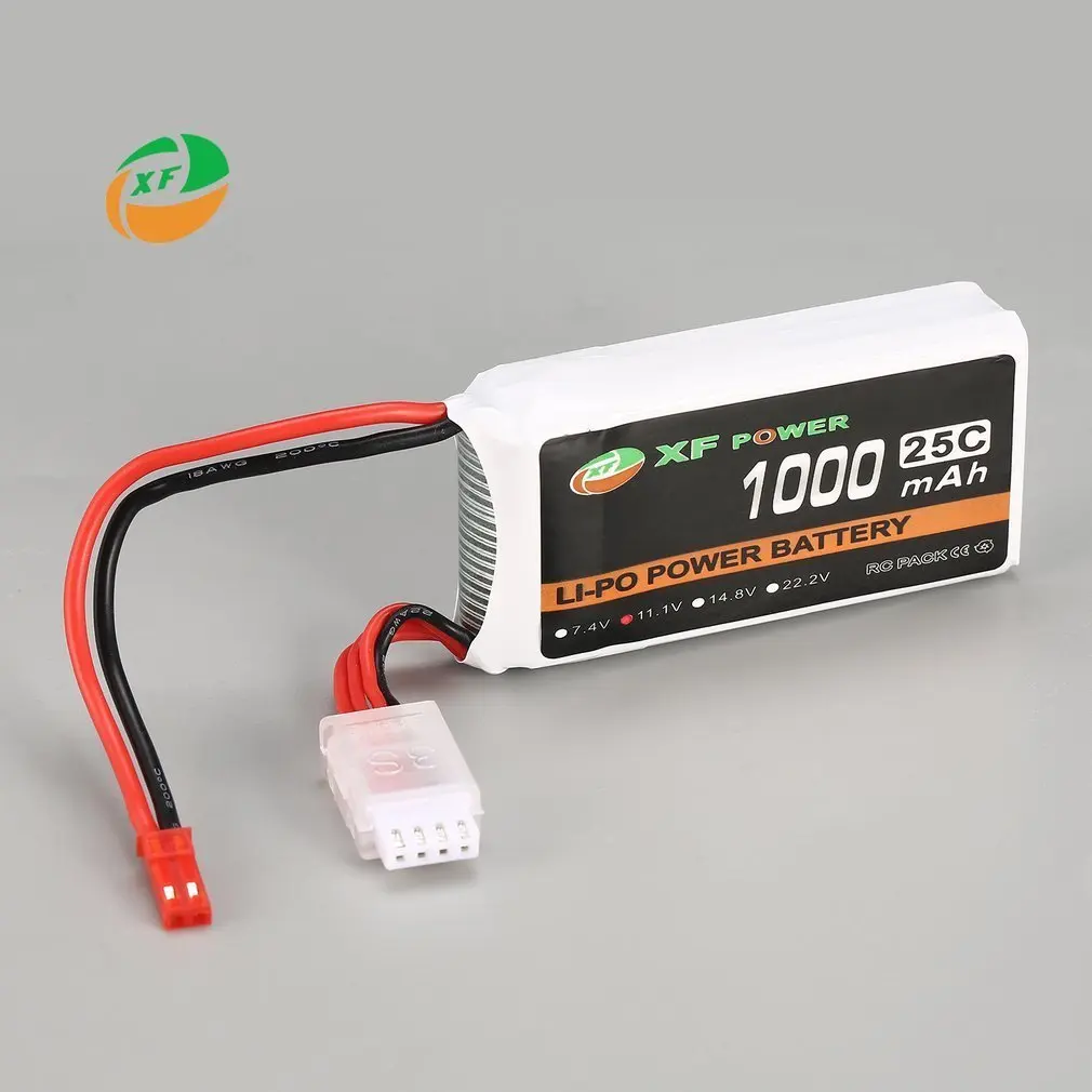 XF الطاقة 11 V 1000 mAh بطاريات LiPo 25C 3 S 3S1P بطارية JST التوصيل قابلة للشحن ل RC FPV سباق مروحية لعبة بدون طيار سيارة عارض قوارب