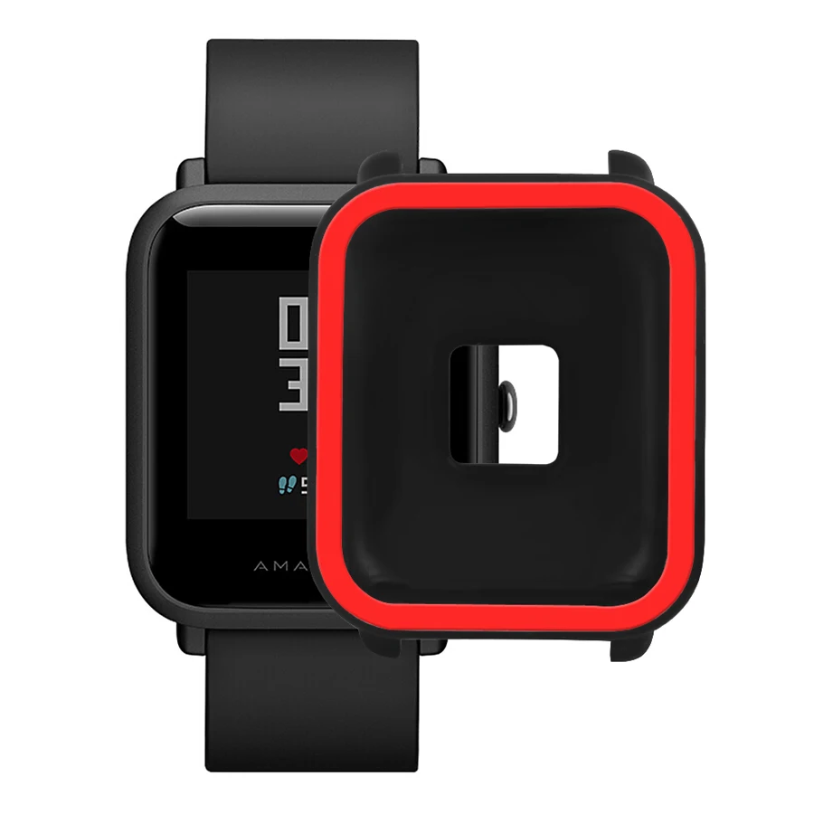 Защитный чехол для Xiaomi Amazfit Bip Youth Watch Мягкий силиконовый чехол для Amazfit Bit чехол рамка Бампер протектор Аксессуары