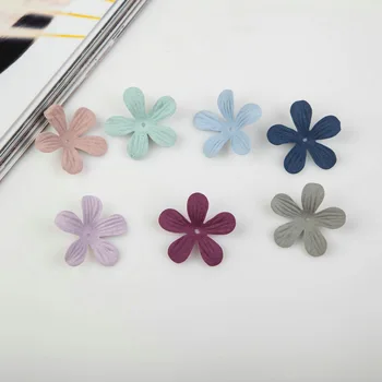 

4cm Petal handmade headband fabric flowers for decoration Wedding craft and hair accessory DIY