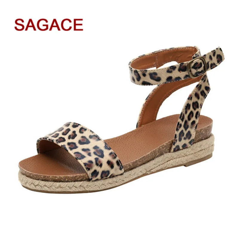

Women Sandals Soft Leather Summer Shoes Woman Flat Sandals Plus 43 Low Heels Sandalias Mujer 2019 Casual Beach Sandals Female