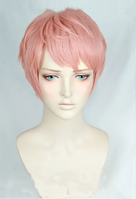 Аниме ансамбль звезд Itsuki Shuu короткий оранжево-розовый синтетический