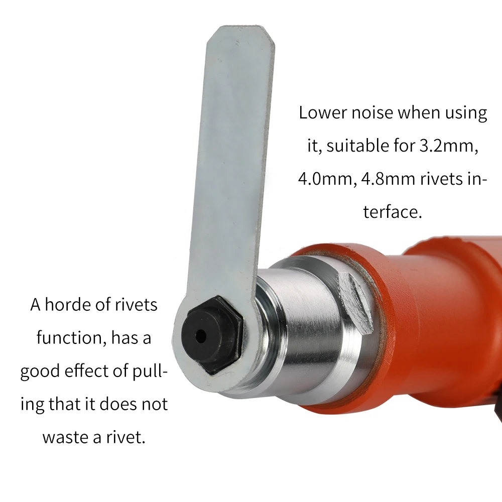 Electric Rivet Nut Gun Riveting Tool Cordless Riveting Drill Adaptor Insert Nut Tools Suitable 3.2-4.8mm Pull Riveting Machine