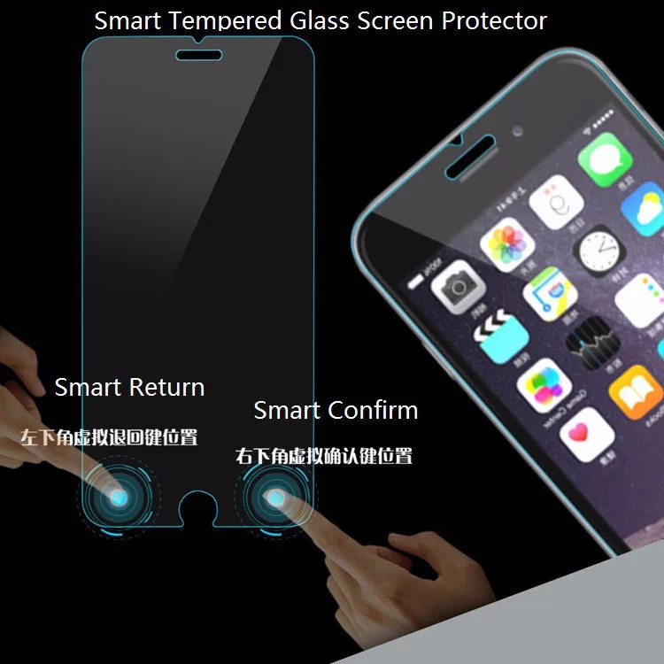 

New High Quality Smart touch 9H Hardness 2.5D Tempered Glass Film Screen Protector For iPhone 6 6s Plus 6Plus 6SPlus