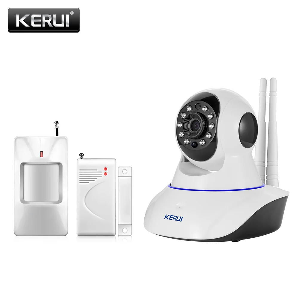 New 433Mhz Wireless IP Camera Night Vision Audio Recording Network Indoor Surveillance WiFi Camera As Security Alarm System