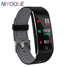 NIYOQUE Смарт Напульсники F10 OLED Цвет Экран IP68 Водонепроницаемый Плавание пульсометр Bluetooth Смарт-браслет шагомер