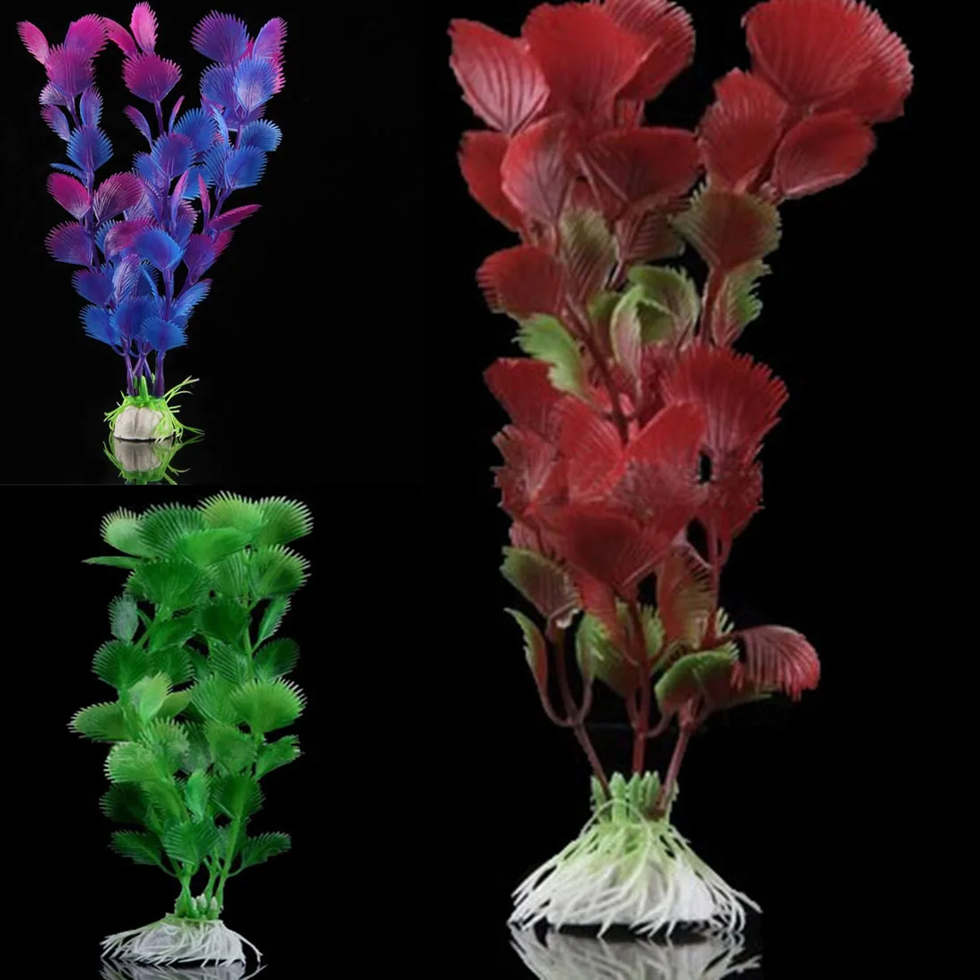 Дешевые прочные 21 см аквариумные пластиковые искусственные растения для аквариума украшения аквариума