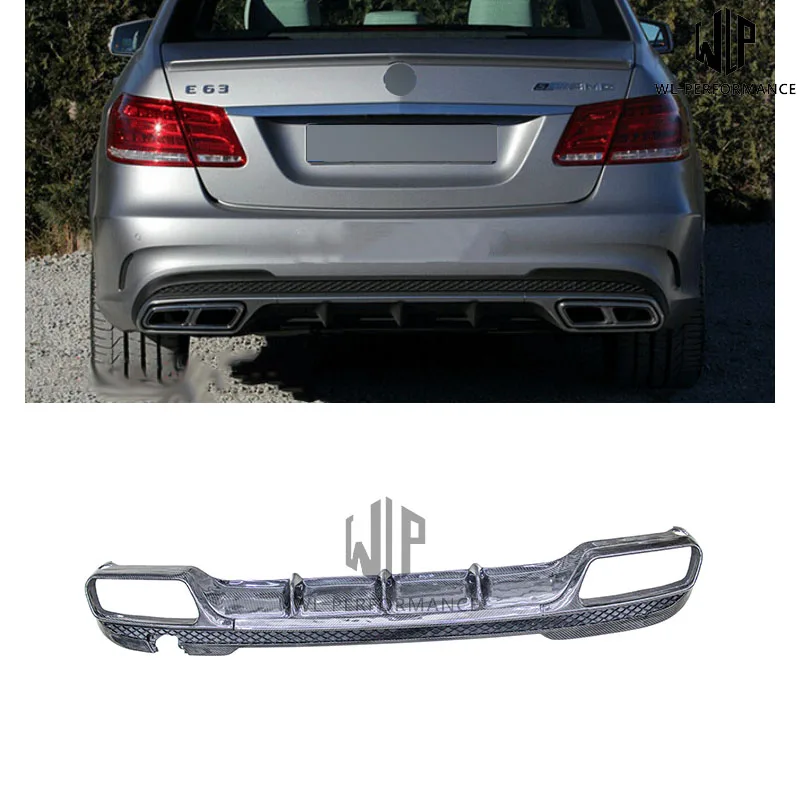 

W212 Carben Fiber Rear Lip Diffuser Car Styling For Mercedes-Benz E Class AMG Car Body Kit 2014-UP