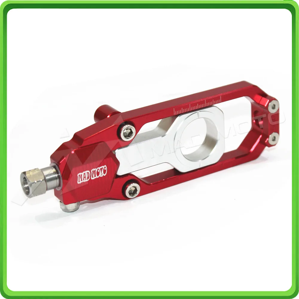 Motorcycle Chain Tensioner Adjuster fit for HONDA CBR 1000 RR CBR1000RR 2008 2009 2010 2011 2012 2013 2014 2015 2016 Red&Silver (6)