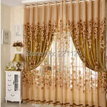 Европейский Стиль Цветочная вуаль, прозрачная занавеска, тюль ламбрекены с бисером кружева