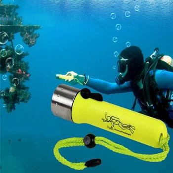 

New LED Glare Magnetic Control Diving Flashlight 20M Underwater Diving Light Outdoor Tools