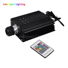 RGB 45 Вт светодиодный волоконно-оптический двигатель 20key RF пульт дистанционного управления, можно зафиксировать в 8 цветах шесть режимов изменения цвета, с эффектом мерцания