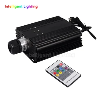 

RGB 45W LED Fiber Optic Engine 20key RF Remote controller, can be fixed in 8 colors Six color change mode, with flicker effect