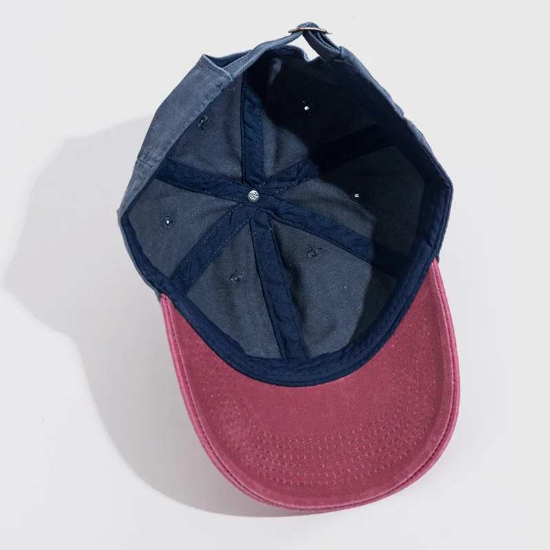 Colores mezclados lavados Denim Snapback sombreros otoño verano hombres mujeres gorra de béisbol Golf Sunblock Beisbol Casquette Hockey gorras huesos