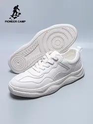 Пионерский лагерь классика Скейтбординг обувь Для мужчин Элитный бренд кроссовки Мягкая дышащая обувь на шнуровке Модная белая