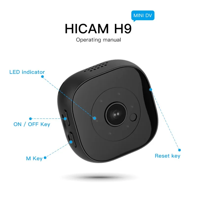 Camsoy мини камера HD 1080P Wifi Беспроводная ip для наблюдения Обнаружение движения микро