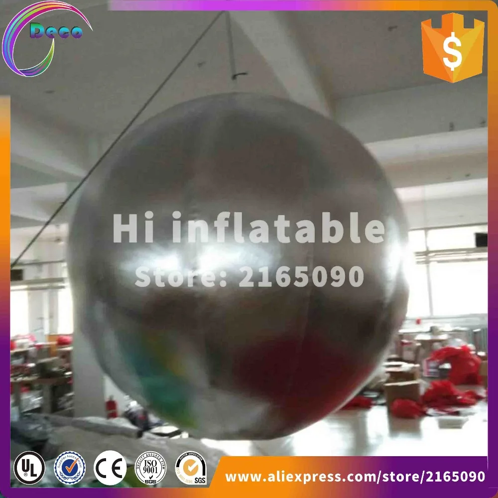 

advertising outdoors large christmas event inflatable ornaments silver ball