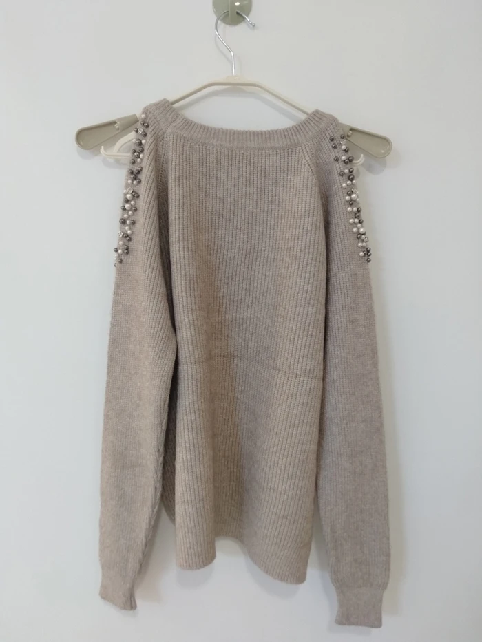 Cashmere knitted suits with skirt for women 25