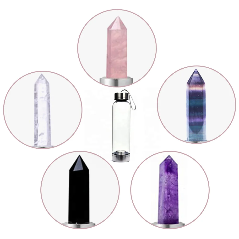 Portable Drinking glass Size Funny Natural Crystal Water Tools Wand Elixir Quartz Bottle Best Gifts | Мебель