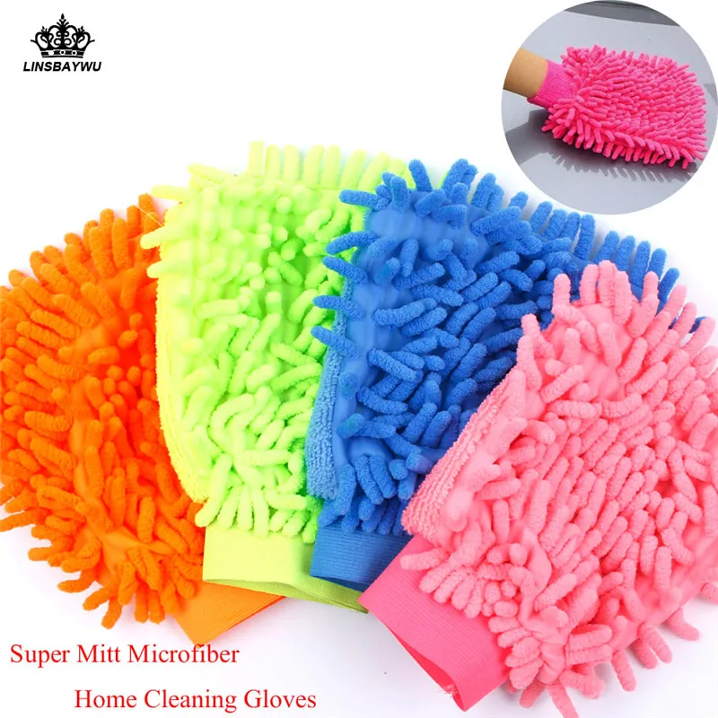 

Durable Super Microfiber Car Window Washing Cleaning Cloth Duster Towel Gloves 5 Colors Home Accessories