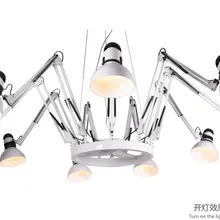 Многоцветный Творческий Человек-паук подвесные светильники для гостиной, модное Магазинное E27 светодиодные лампы Красный, черный, белый подвесной светильник