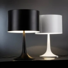 Вверх вниз боковое освещение большой джентльмен настольная лампа 610 мм* 390 мм 5 Вт черный/белый современный абажур Гостиная Спальня Декор настольная лампа