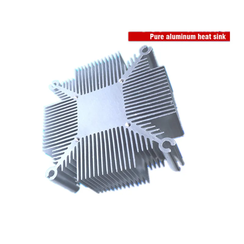 

Free shipping 20w-100w Pure aluminium cob led heatsink multichip led cooling DIY Led Light fixtures