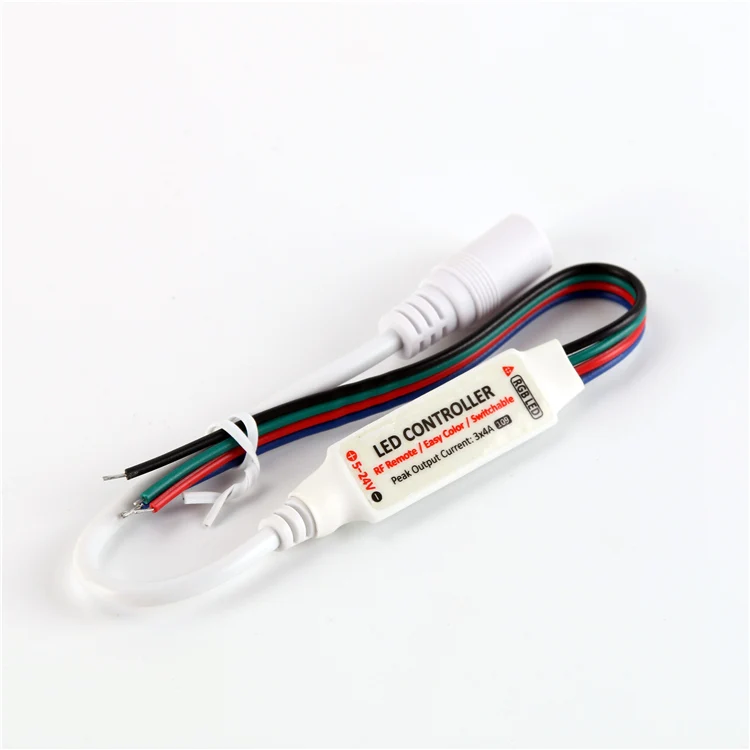 Мини контроллер для светодиодной ленты 5 в пост. Тока 12/24 12 А|mini controller|mini rgb led