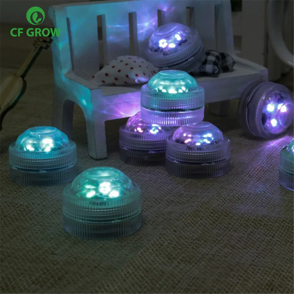 Светодиодная RGB свеча с бриллиантами для дайвинга регулируемой яркостью