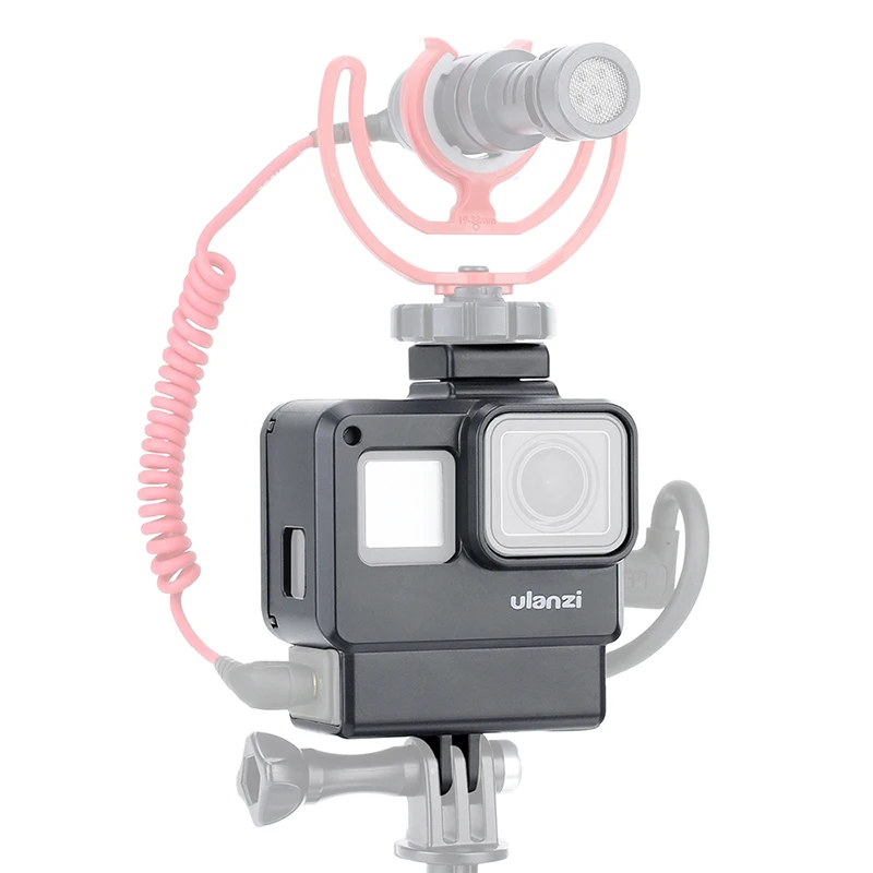 Защитный чехол Ulanzi V2 оригинальный адаптер для микрофона Gopro Vlogging Cage Hero 7 6 5 с