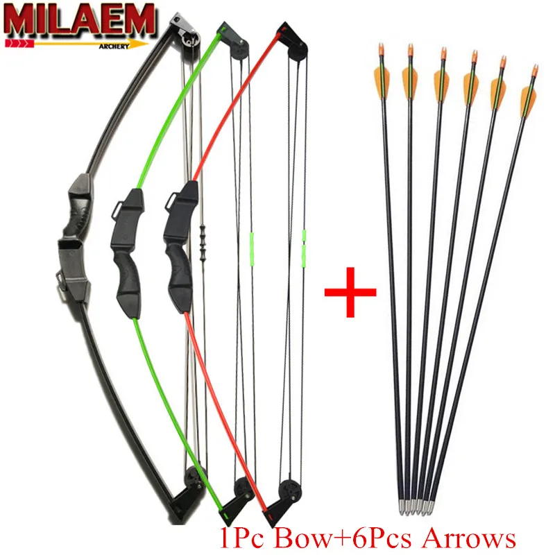 1 Set Archery Youth Compound Bow Arrow Set Kids Junior Children