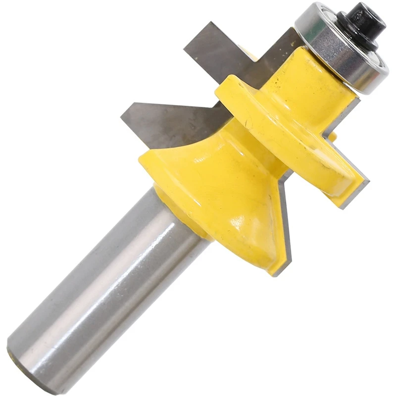 2pc 1/2" Shank V Groove & Matched Tongue Router Bit Set w/ premium ball bearings Woodworking cutter