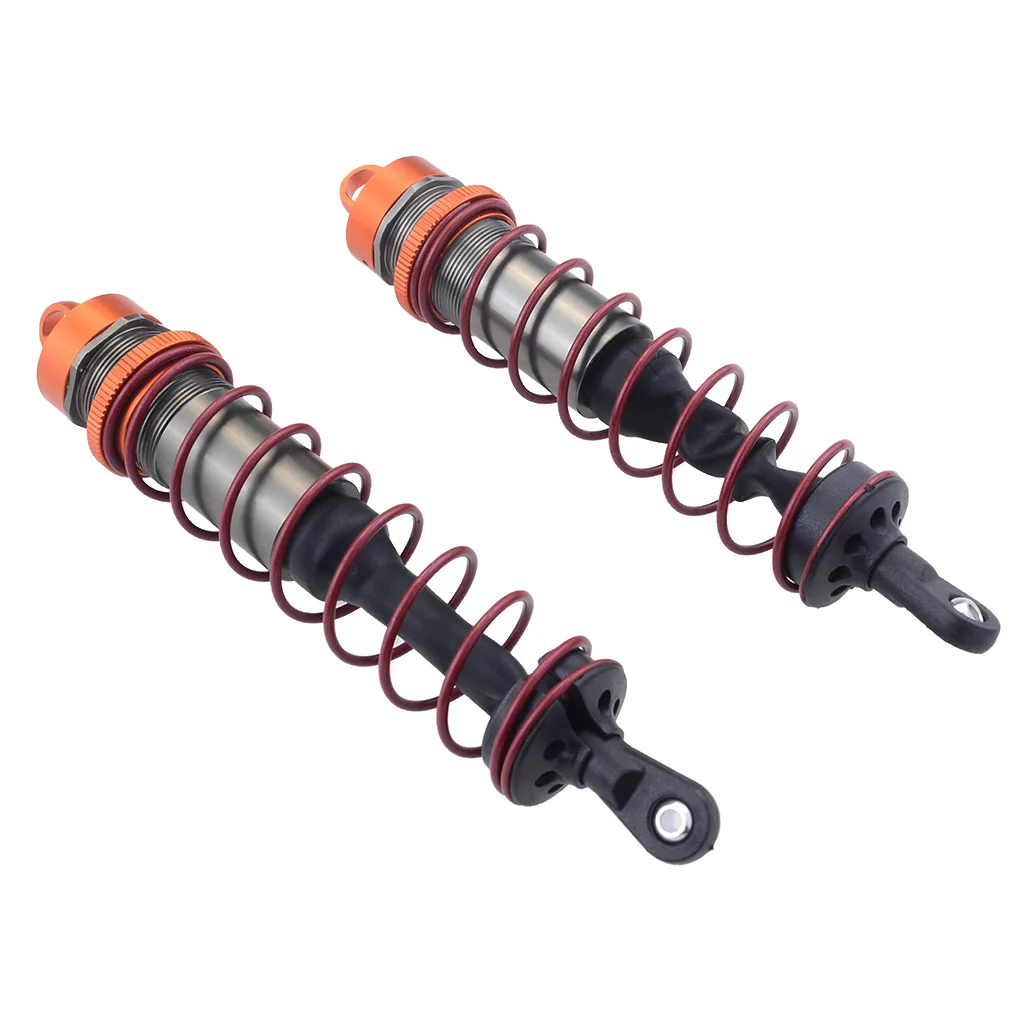2pcs Aluminum Alloy 110mm Rear Shock Absorber Damper for 1/8 RC Buggy Truck Truggy Replacement