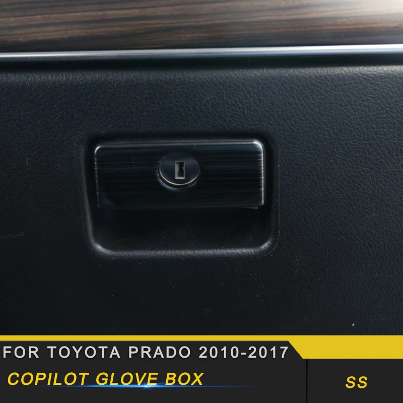 Для Toyota Prado, автомобильный Стайлинг, коробка для хранения перчаток, ручка, накладка, рамка, наклейка, аксессуары для интерьера