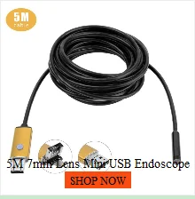 5,5 мм эндоскоп камера HD USB эндоскоп с 6 светодиодный 1/1. 5/2/3,5/5 м мягкий кабель водонепроницаемый осмотр бороскоп для Android PC