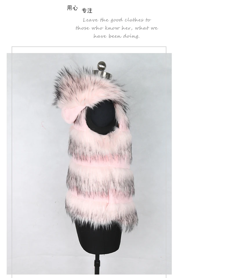Nerazzurri, розовый жилет из искусственного меха с капюшоном, женский теплый зимний лоскутный жилет, Женская куртка без рукавов размера плюс, жилет из искусственного меха лисы