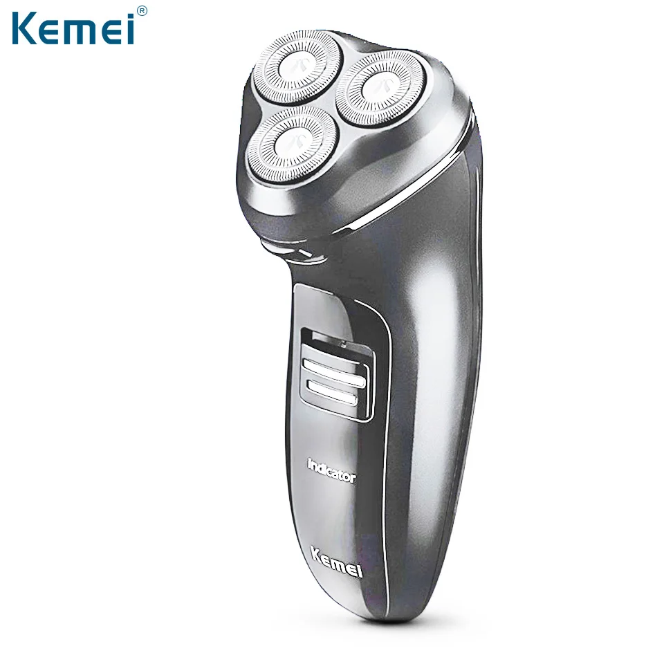 

Kemei Electric Shaver Rrotary Tool Quick Charge Epilator Hair Removal Rechargeable Electric Razor Floating Heads