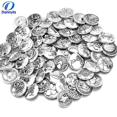 

Different coins with pretty patterns Snap Button Fit DIY 18mm Snap Bracelet Necklace Jewelry LSSN730-734
