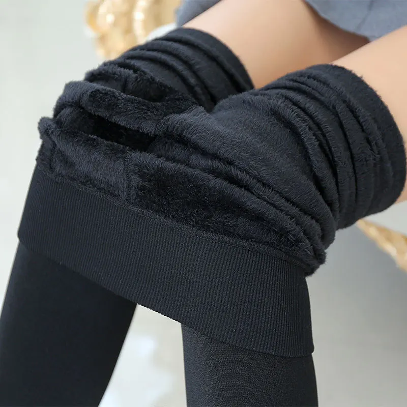 

Russian explosion 250g winter and winter women wear extra wool, thickening, leggings, pearl velvet, warm seamless trousers