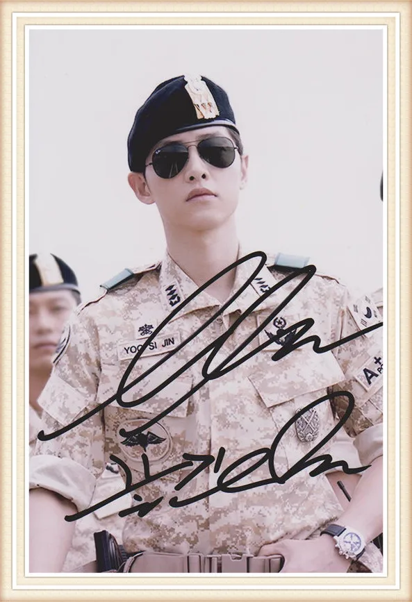 Song Joongki Song Joong Ki Autographed Photo Descendants Of The Sun 4 6 Inches Collection Freeshipping 03 16 08 Gift Card Swap Free Gifts Orlandogift s Wedding Favors Aliexpress