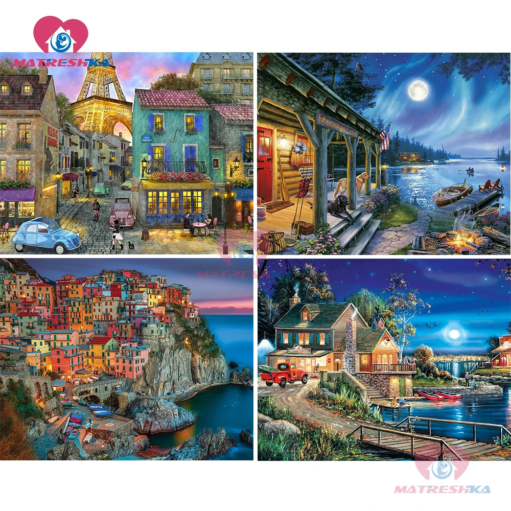 

5d Diamond embroidery landscape diamond mosaic pictures diamond painting full square new arrival hobby crafts Home decoration