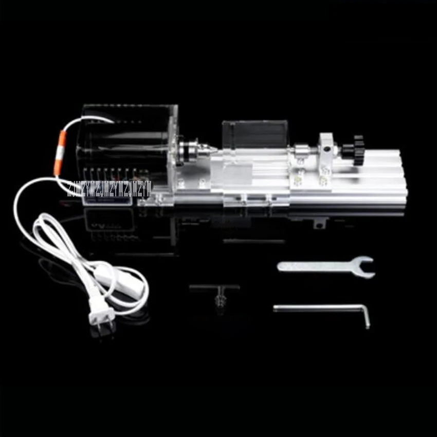 

New Arrival Multifunctional Micro-Lathe Household Woodworking Polished Small Beads Machine Mini-lathe 110V/220V 280W 8000r/min